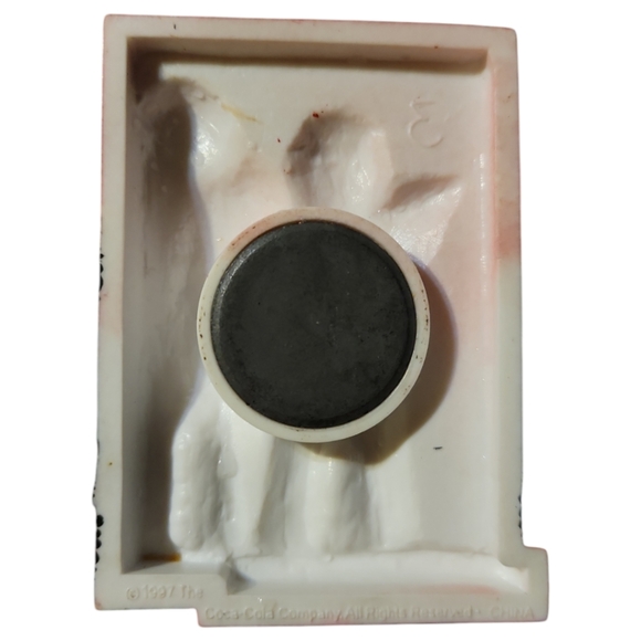 Vtg 1997 Polar Bears Refrigerator Magnet Always Coca-Cola No.51579 2.25" x 3" - Picture 2 of 2